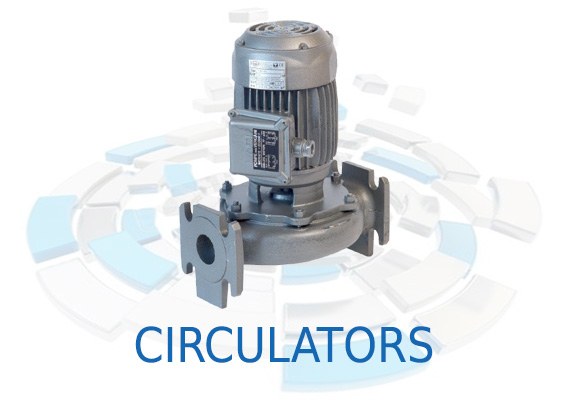For centralized heating systems, cooling water circulation in conditioning systems, sanitary hot water distribution